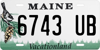 ME license plate 6743UB