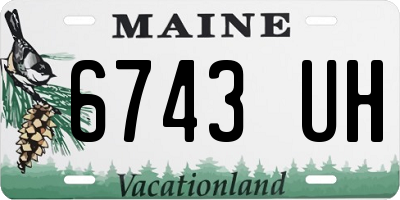 ME license plate 6743UH