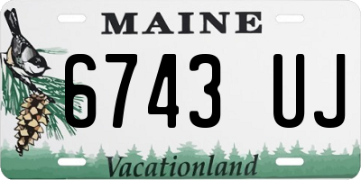 ME license plate 6743UJ