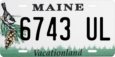 ME license plate 6743UL