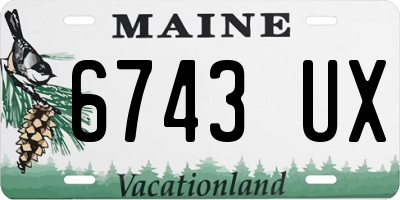 ME license plate 6743UX