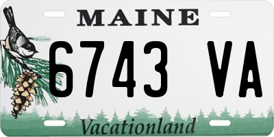 ME license plate 6743VA