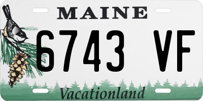 ME license plate 6743VF