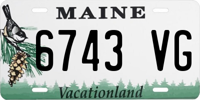 ME license plate 6743VG