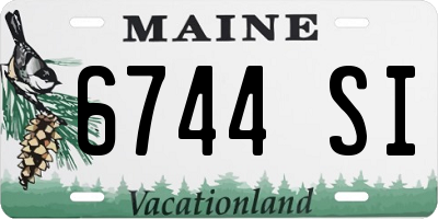 ME license plate 6744SI