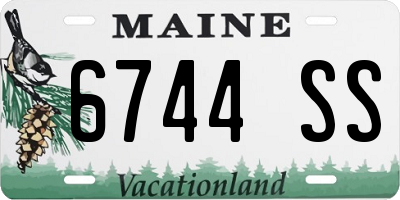 ME license plate 6744SS