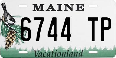 ME license plate 6744TP