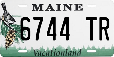 ME license plate 6744TR