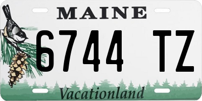 ME license plate 6744TZ