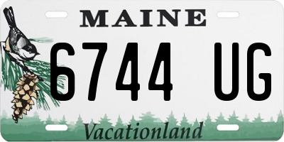 ME license plate 6744UG