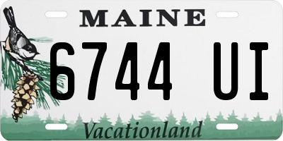 ME license plate 6744UI