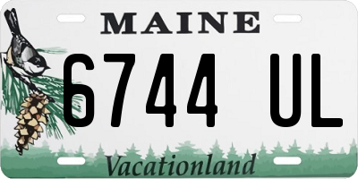 ME license plate 6744UL