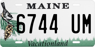 ME license plate 6744UM