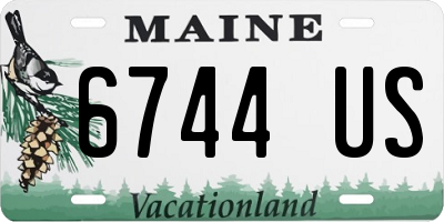 ME license plate 6744US