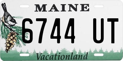 ME license plate 6744UT