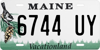 ME license plate 6744UY