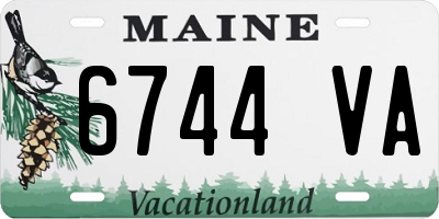 ME license plate 6744VA