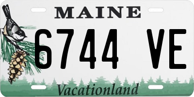 ME license plate 6744VE
