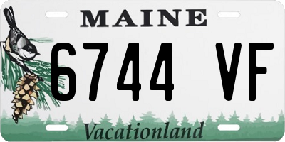 ME license plate 6744VF