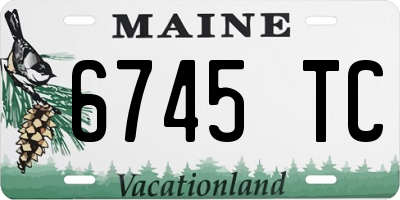 ME license plate 6745TC