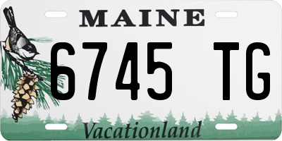 ME license plate 6745TG