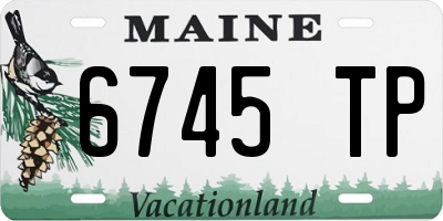 ME license plate 6745TP