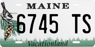 ME license plate 6745TS