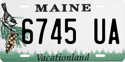 ME license plate 6745UA