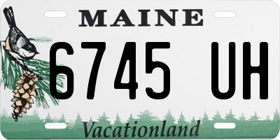 ME license plate 6745UH