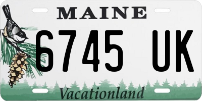 ME license plate 6745UK