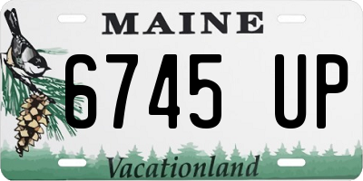 ME license plate 6745UP