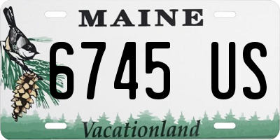 ME license plate 6745US