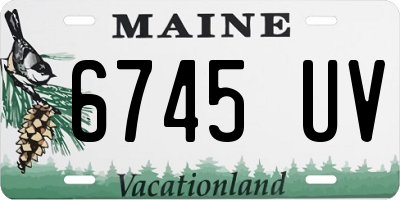 ME license plate 6745UV