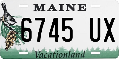 ME license plate 6745UX