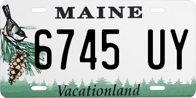 ME license plate 6745UY