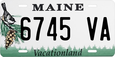ME license plate 6745VA
