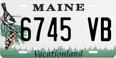 ME license plate 6745VB