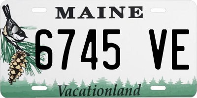 ME license plate 6745VE