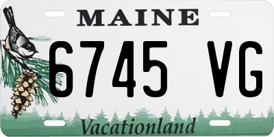 ME license plate 6745VG