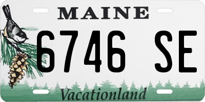 ME license plate 6746SE