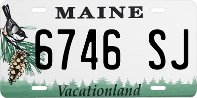 ME license plate 6746SJ