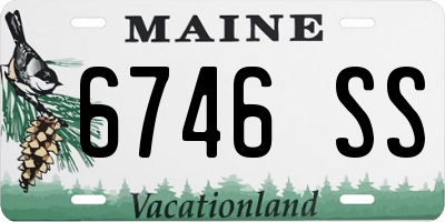 ME license plate 6746SS