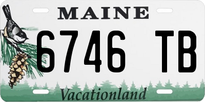 ME license plate 6746TB