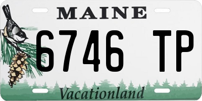ME license plate 6746TP