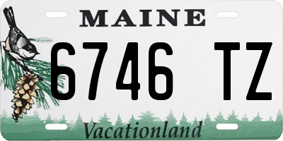 ME license plate 6746TZ