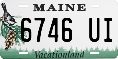 ME license plate 6746UI