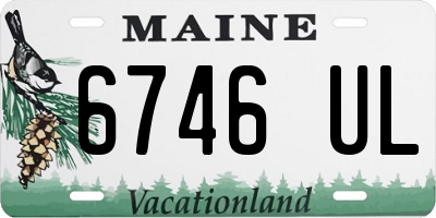 ME license plate 6746UL