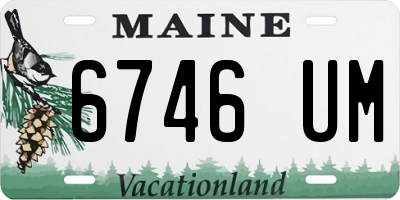 ME license plate 6746UM