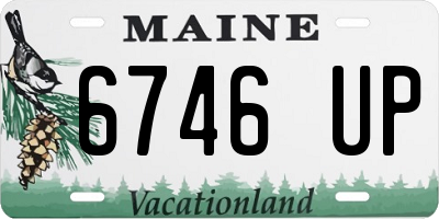 ME license plate 6746UP