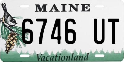 ME license plate 6746UT
